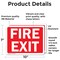 Signmission Fire Exit Sign, Vinyl Decal, 10in W x 7in L, 2PK OS-2PACK-CL-D-710-L-20001 - alternate 6